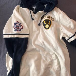 47 Brand Brewers Cream and Black Hoodie